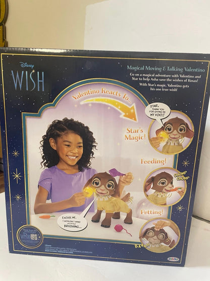 Disney WISH Sing Along Boombox with Bluetooth Function for Kids Ages 3+ Includes Built-in Music from the New Disney Wish Movie