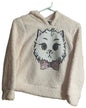 Miss Chievous Girls Sequin Critter Plush Faux Shearling Hoodie, Sizes 4–8