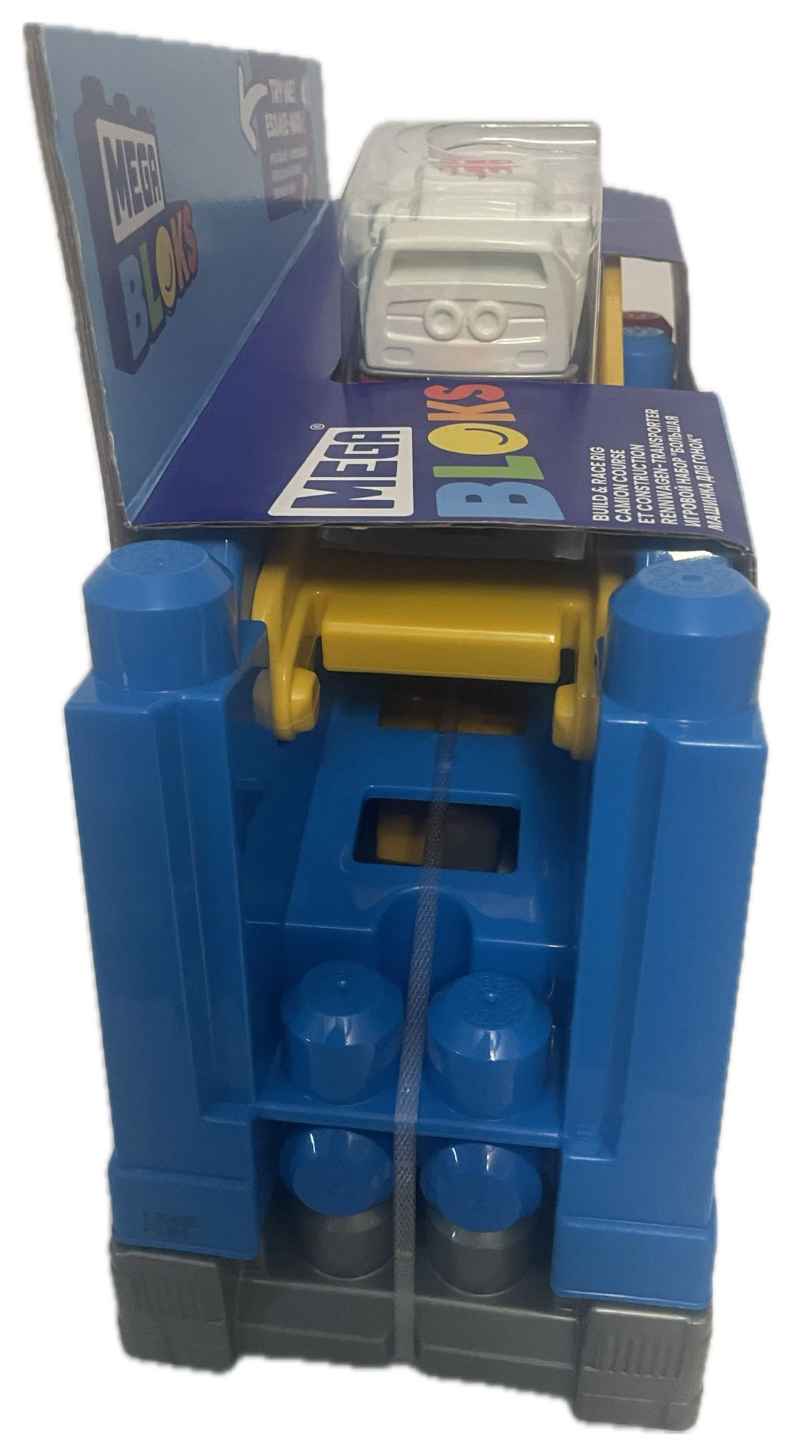 MEGA BLOKS First Builders Toddler Blocks Toy Set – Build & Race Rig with Sounds & Storage