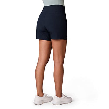 Free Country Women's Free 2 Explore Hybrid Shorts Black 5-Inch Inseam Size S