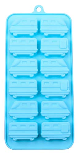 Train Cars 12 Cavity Silicone Mold Baking Chocolate Candy Making Ice Cube Molds