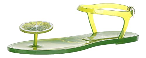 Katy Perry Women's The Geli Flat Sandal, lime, 6 M Medium US