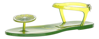 Katy Perry Women's The Geli Flat Sandal, lime, 6 M Medium US