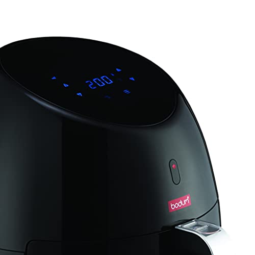 Bodum Melior Air Fryer with Digital Control Panel and 8 Presets, 169 Ounce, Black