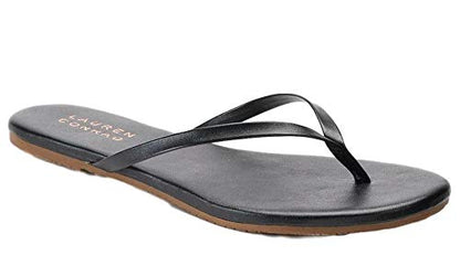 LC Lauren Conrad Honey 2 Women's Flip Flop Sandals Black & White