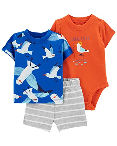 Carter's 3-Piece Giraffe Little Short Set
