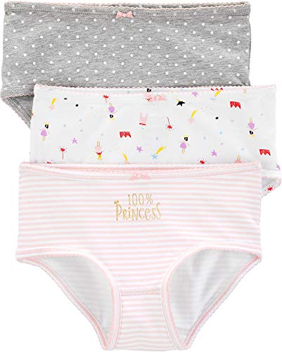 Carter's Little Girls 3-pk. 100% Princess Dot Brief Panties