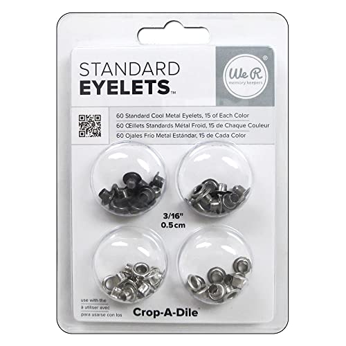 We R Memory Keepers We R Memory Keepers Eyelets Cool Metal, Standard, 60 Piece