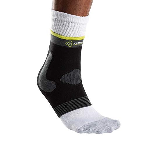 DonJoy Performance Deluxe Knit Ankle Compression Sleeve with J Buttress and Closed Heel for Mild Sprains, Strains, Inflammation, Swelling, Tendonitis, Arthritis - Large