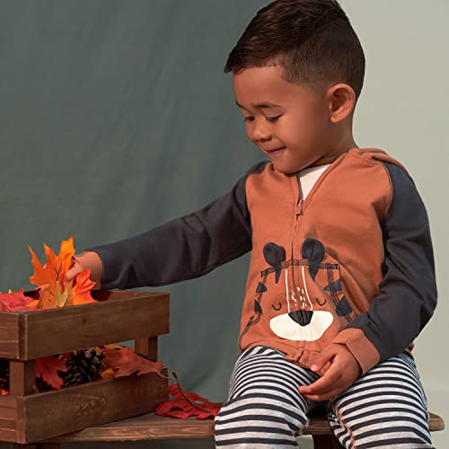 Gerber Baby Boys Toddler Zip Hoodie & Joggers Clothing Set