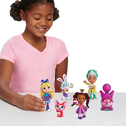 Disney Junior Alice’s Wonderland Bakery Friends, 3 Inch Figure Set of 6, Kids Toys for Ages 3 Up