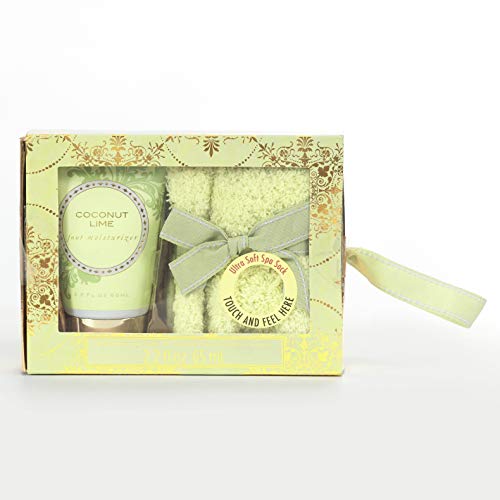 Cozy Sock and Foot Lotion Care Package Gift Set for Women - 3 Pieces