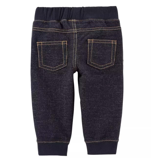 Carter's Baby Boy 2-Piece Raglan Hooded Bodysuit & Denim Jogger Pants Set 18 Months