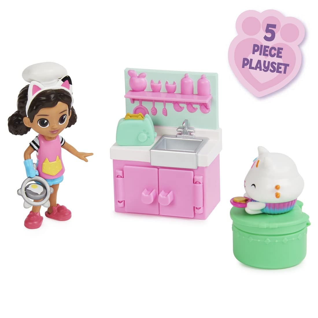 Gabby's Dollhouse, Toy Figures Pack, with Accessories and Kids Toys for Ages 3 and up
