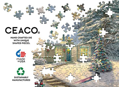 Ceaco - Thomas Kinkade - Disney Holiday - Midnight Delivery - 1000 Piece Jigsaw Puzzle