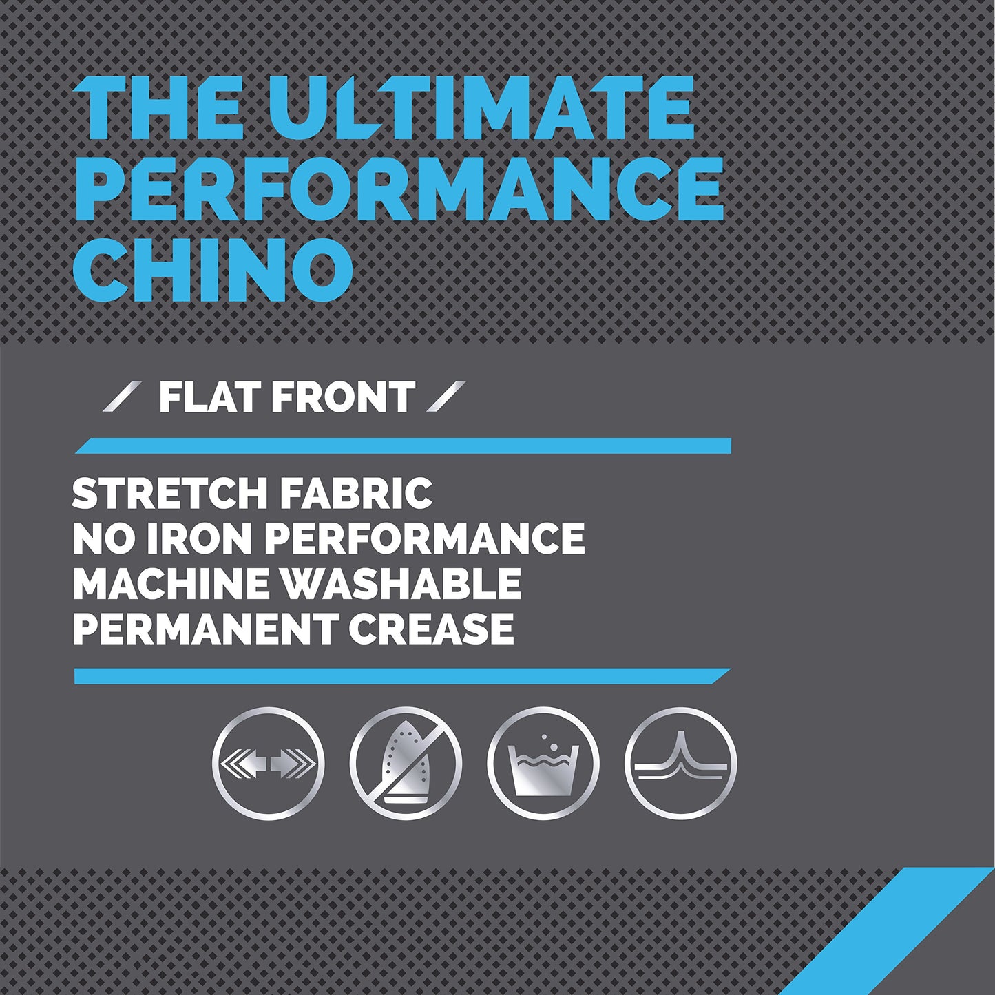 Savane Men's Flat Front Stretch Ultimate Performance Chino Pants with Expandable Waistband (Waist Size 30 - 40 Big & Tall)